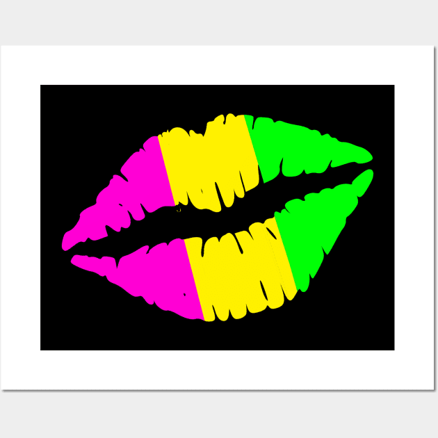 Funny Mardi Gras lips Wall Art by Maan85Haitham